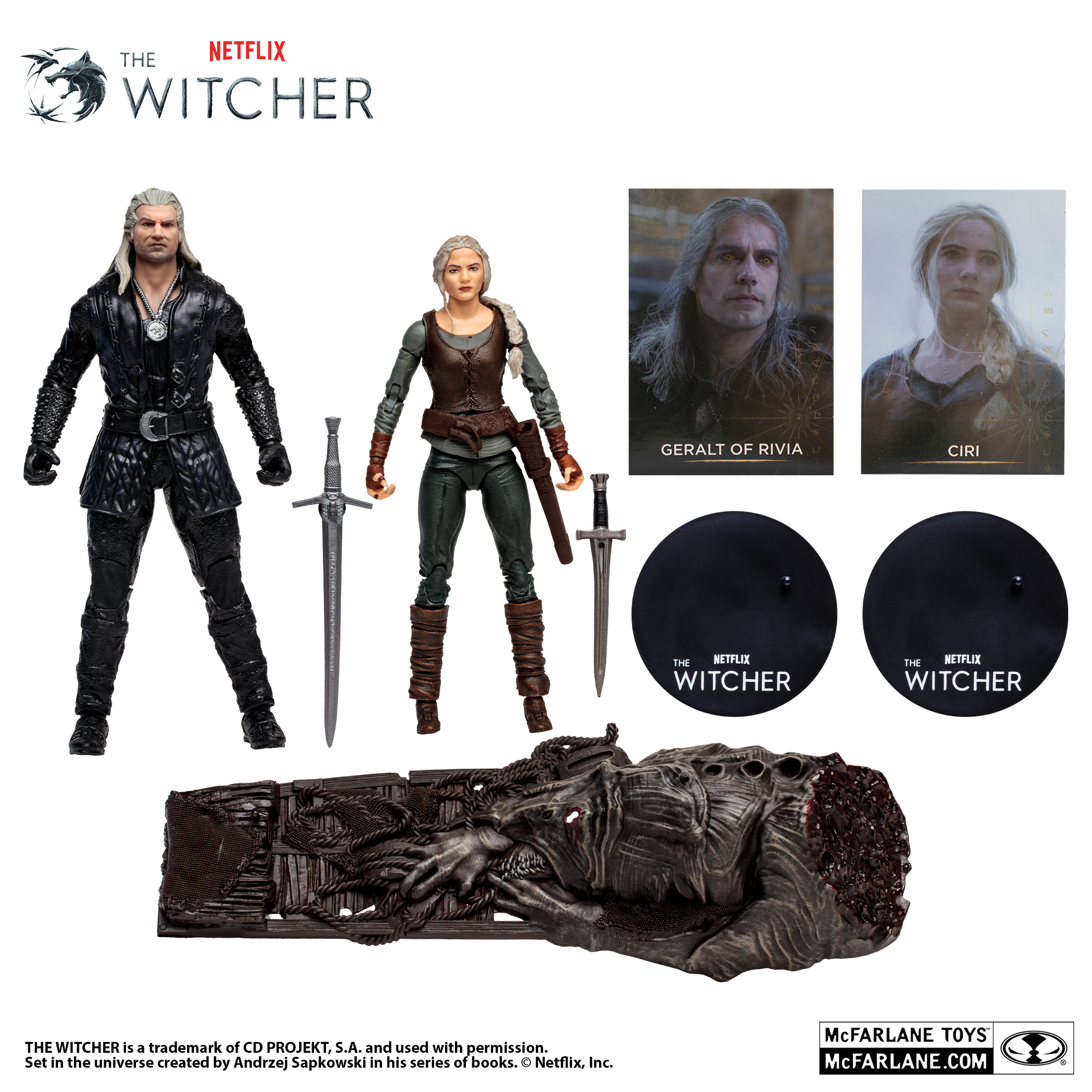 Figurine McFarlane Toys The Witcher Geralt Et Ciri (Netflix Season 3)