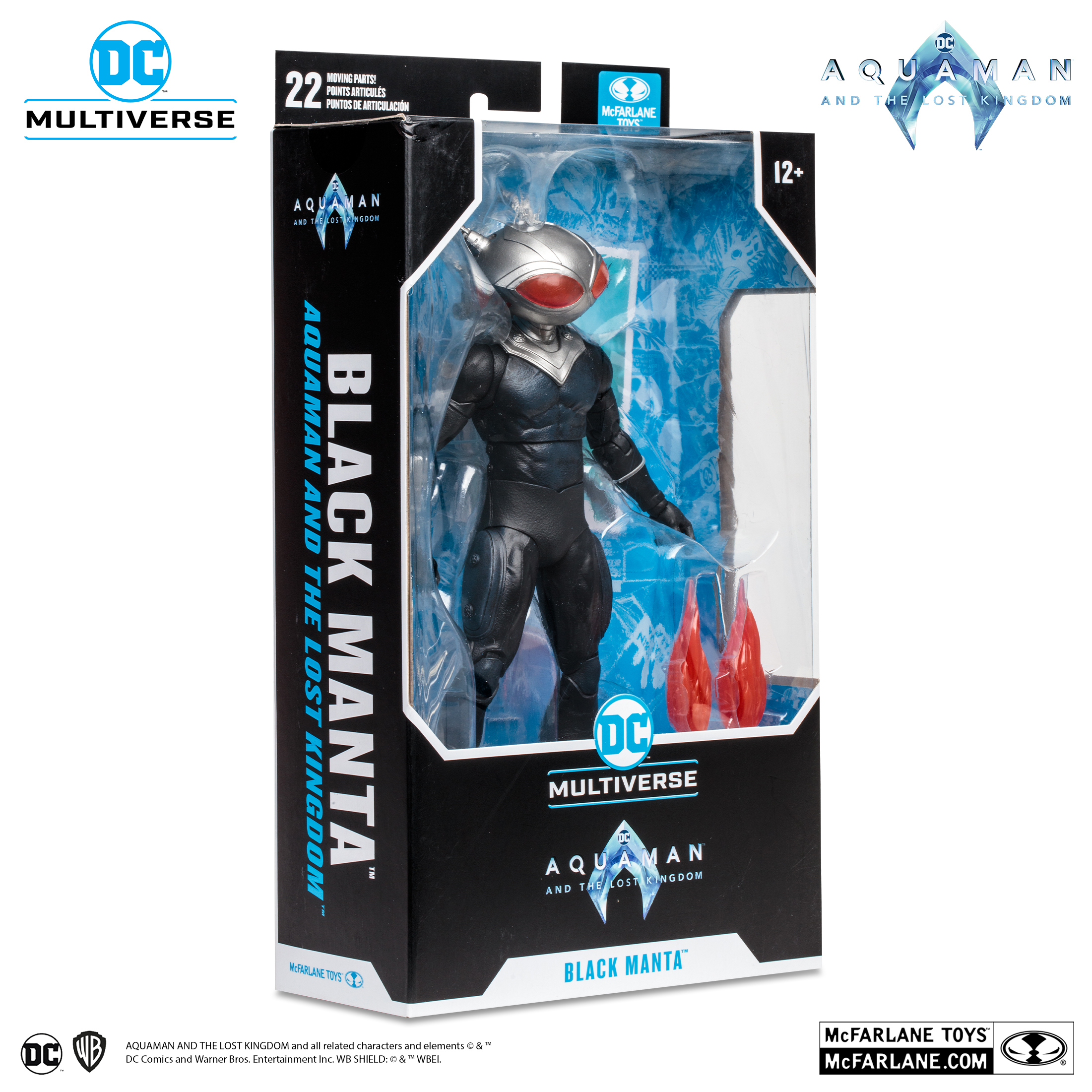 McFarlane Toys DC Multiverse Aquaman 2 Movie - Manta negra de PVC de 12  pulgadas