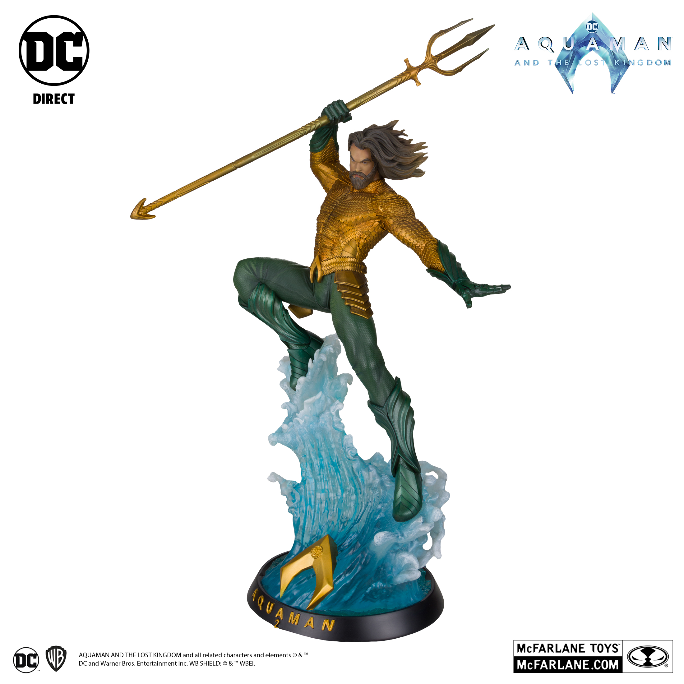 Aquaman Figurine Printed IN 3D Resin Size 7 1/8in (not Original Painted)