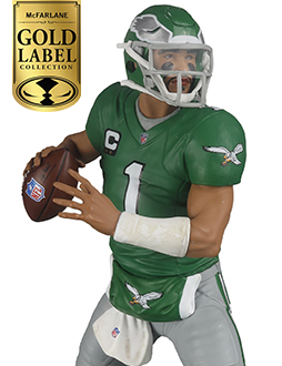 Jalen Hurts w/Kelly Green Jersey (Gold Label) (Philadelphia Eagles)